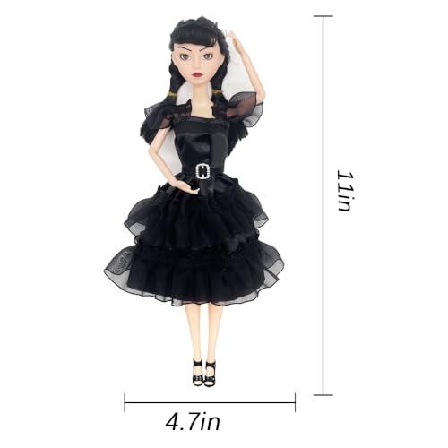 Black Dress Christmas Dolls S364
