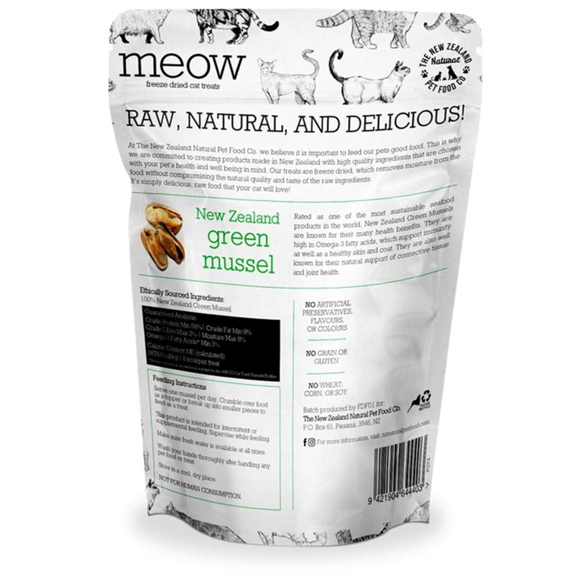 Freeze Dried Green Lipped Mussels Cat Treat W155529