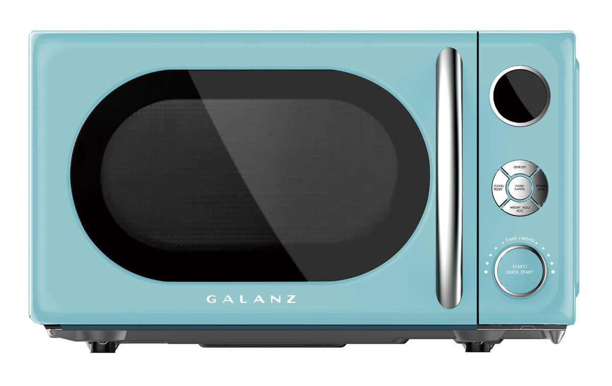 0.7 Cu ft Retro Countertop Microwave Oven, 700 Watts, Blue D30446
