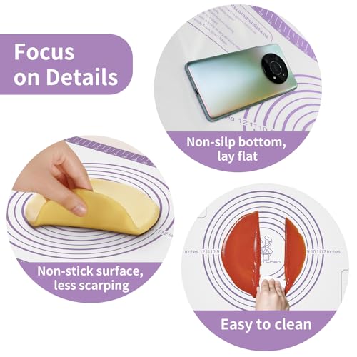 Non Stick Silicone Baking Mat with Measurement U8172