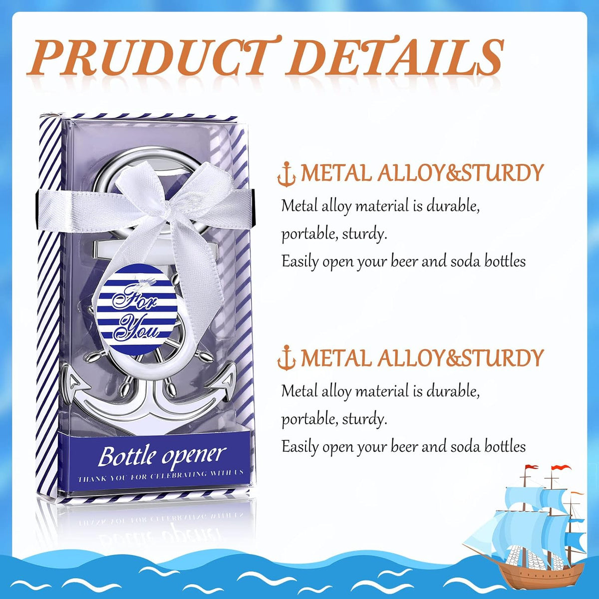 Nautical Anchor Bottle Opener T407533