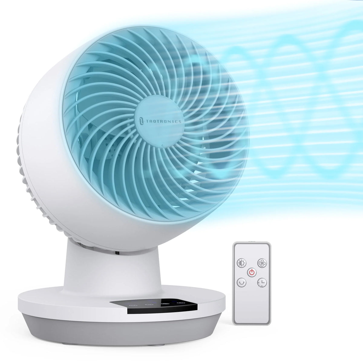 Black 3 Speeds 8 Oscillating Desk Fan M568