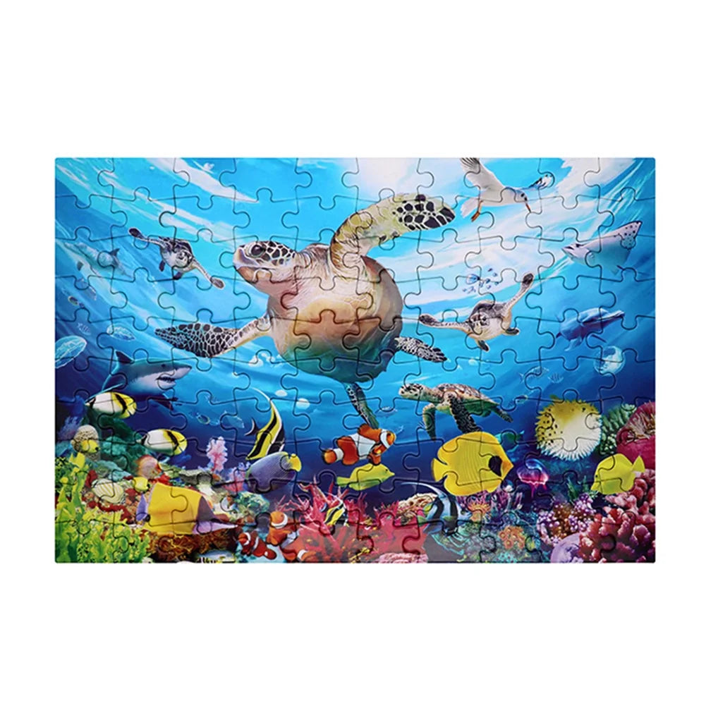 100 Pieces Underwater World Puzzle Educational Toy M94304