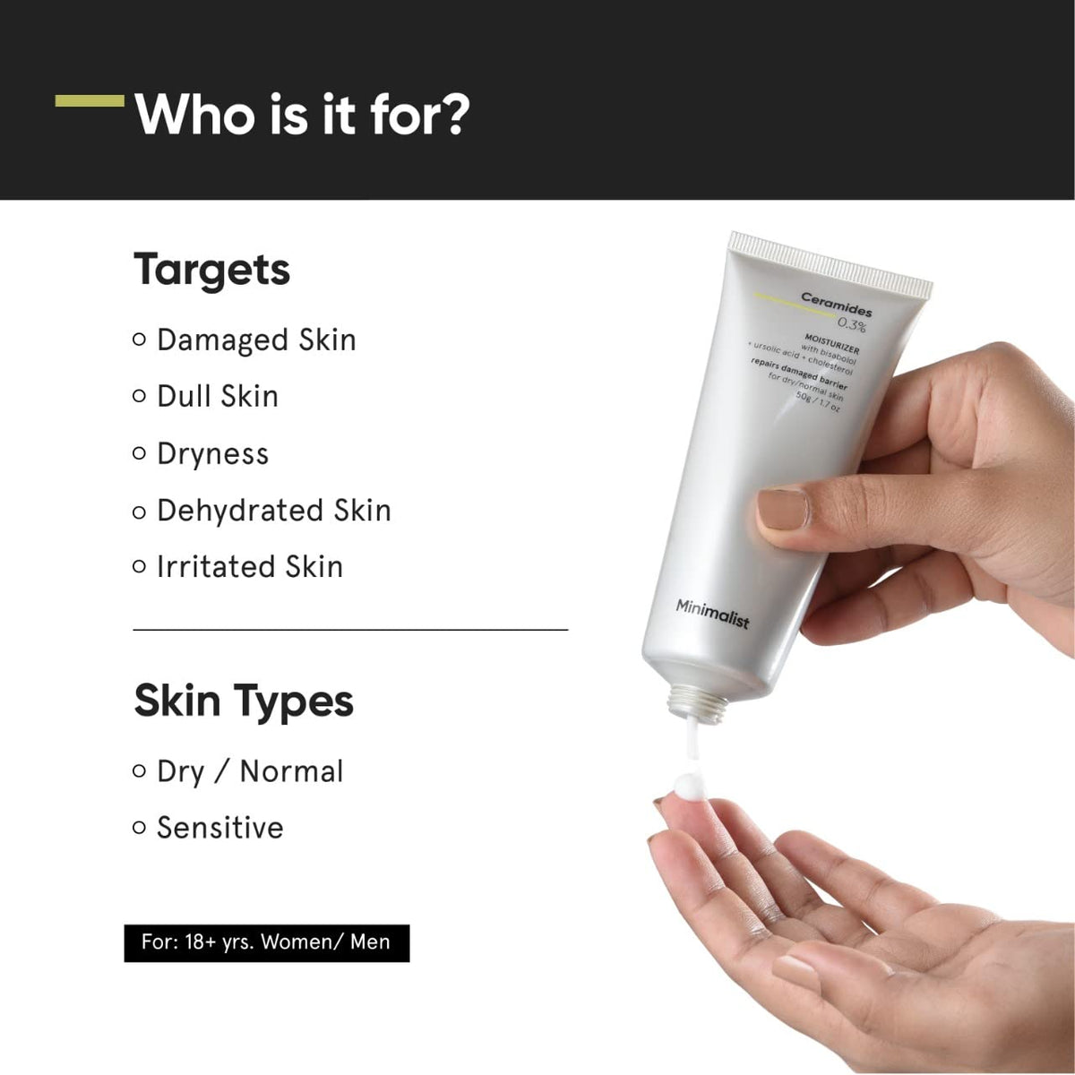 0.3% Ceramide Moisturizing Cream, 50g U3017