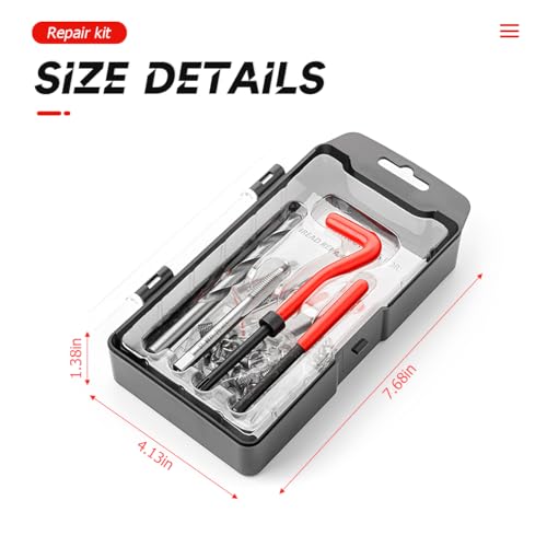 Thread Repair Kit with HSS Drill Bit and Thread Inserts M8 x 1.25 mm Z151342