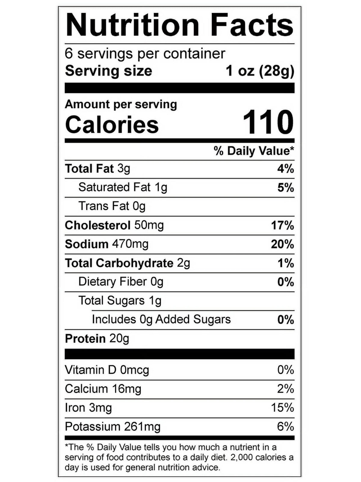 Crunchy Beef Jerky 6 OZ B658