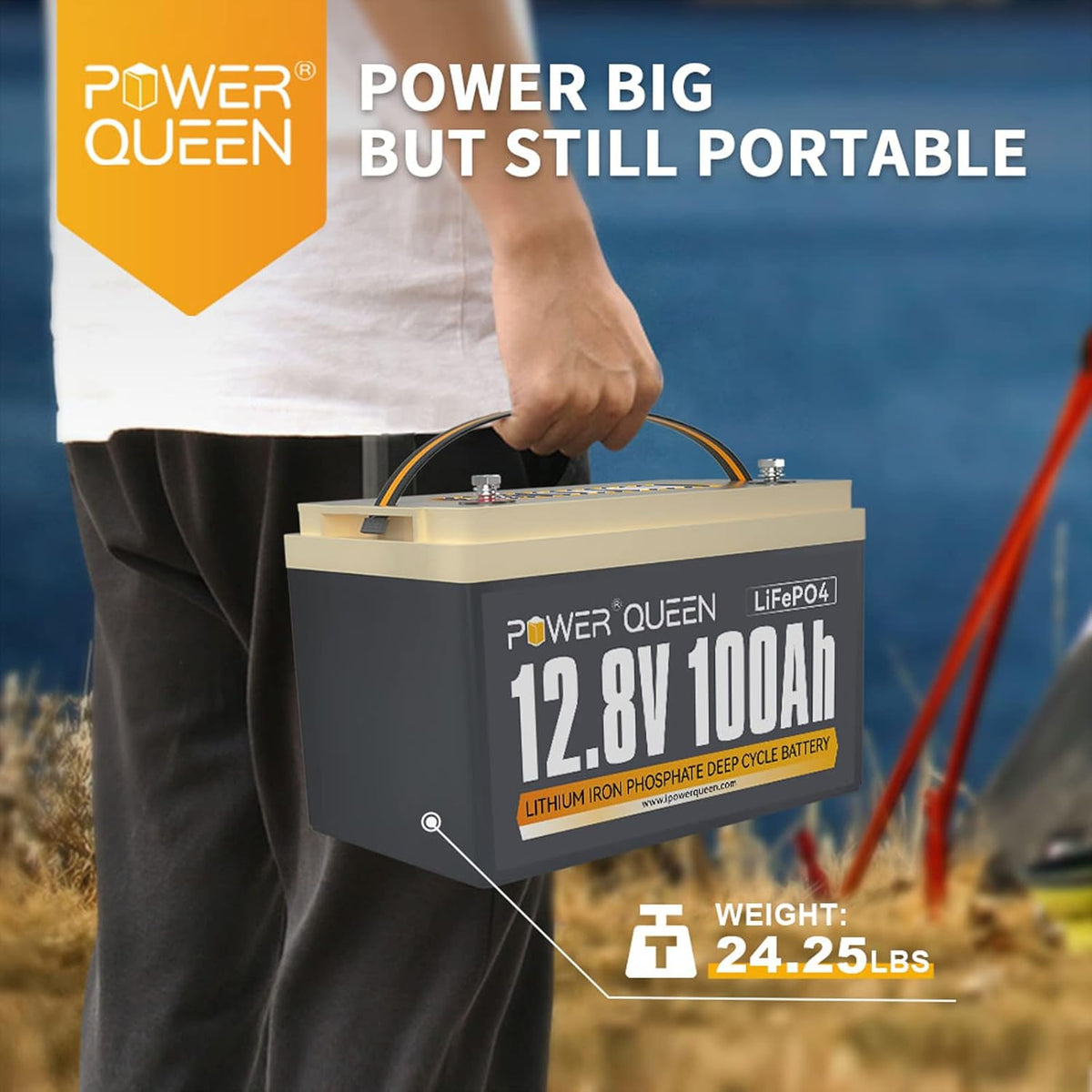 12.8V 100Ah LiFePO4 Battery with 100A BMS C47711