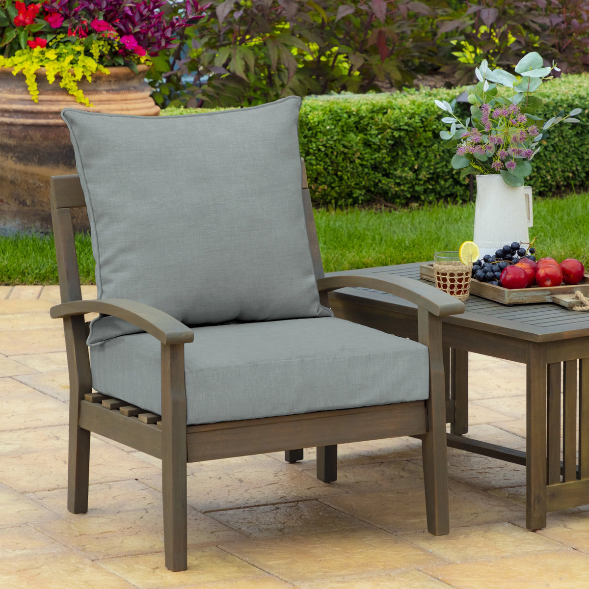 Water Repellent Fade Resistant Deep Seat Cushion Set G509539