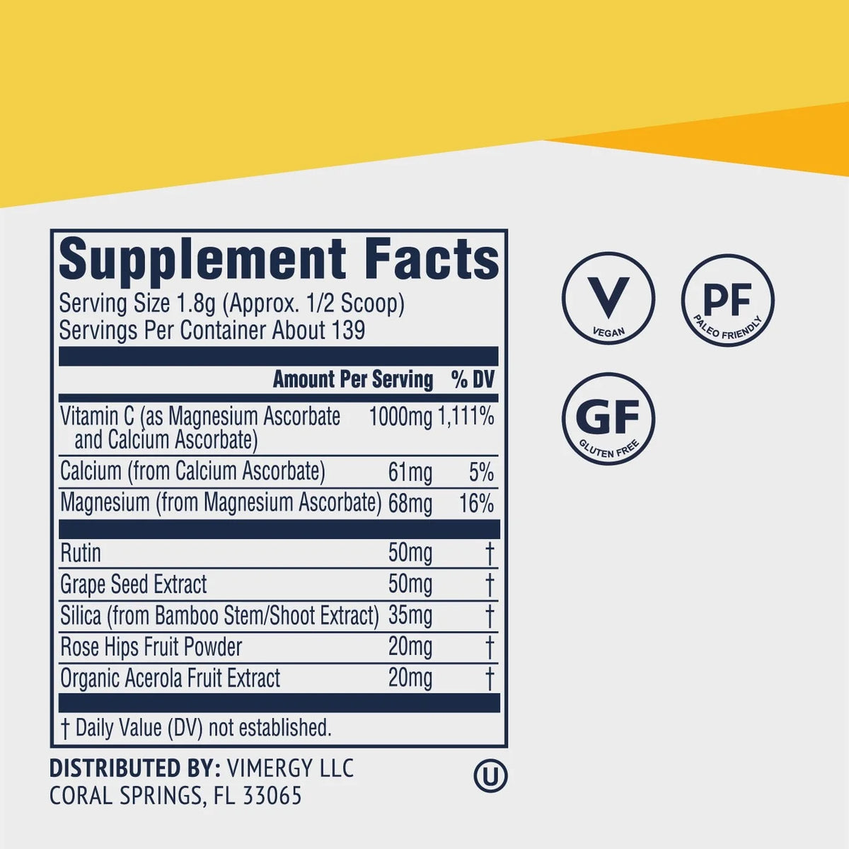 Micro-C Immune Powder 250g 139 Servings V203546