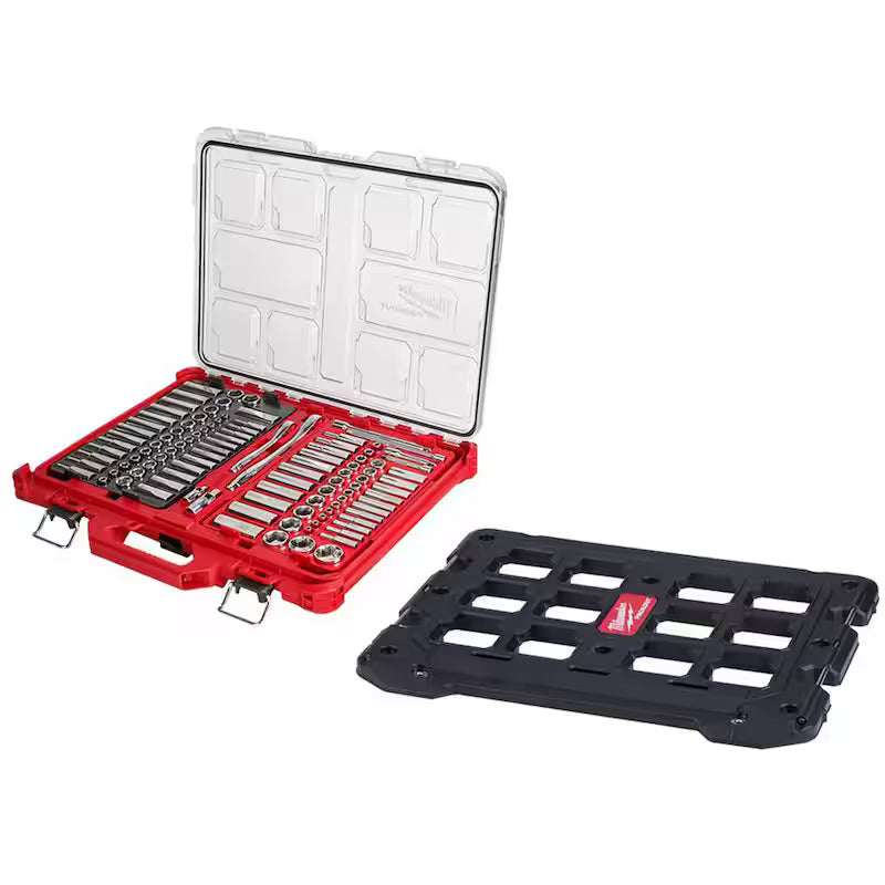 106-Piece SAE/Metric Ratchet and Socket Mechanics Tool Set with Case I58718