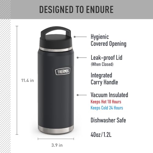 Stainless Steel Vacuum Insulated Water Bottle with Screw Top Lid 32 Ounce U58162