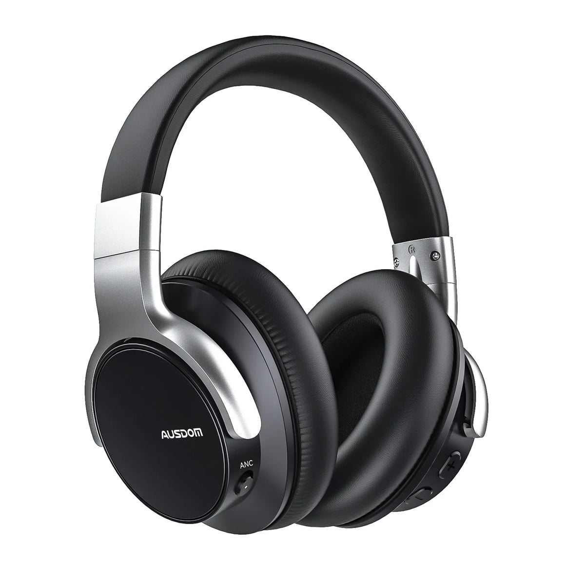 Black Active Noise Cancelling Wireless Over Ear Headphones with Mic Y3499