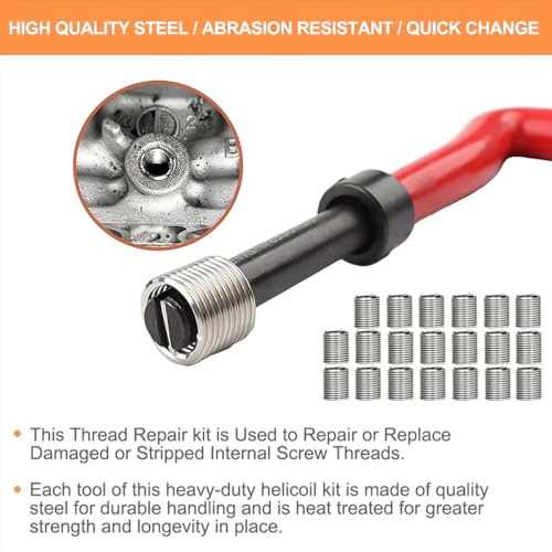 Thread Repair Kit with HSS Drill Bit and Thread Inserts M8 x 1.25 mm Z151342