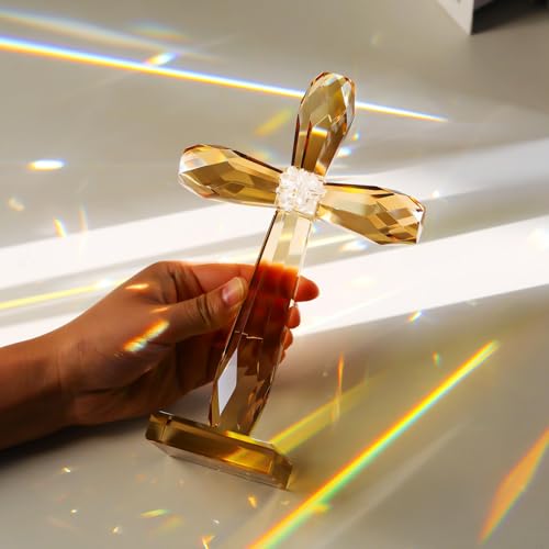 Crystal Standing Cross Decor M1395
