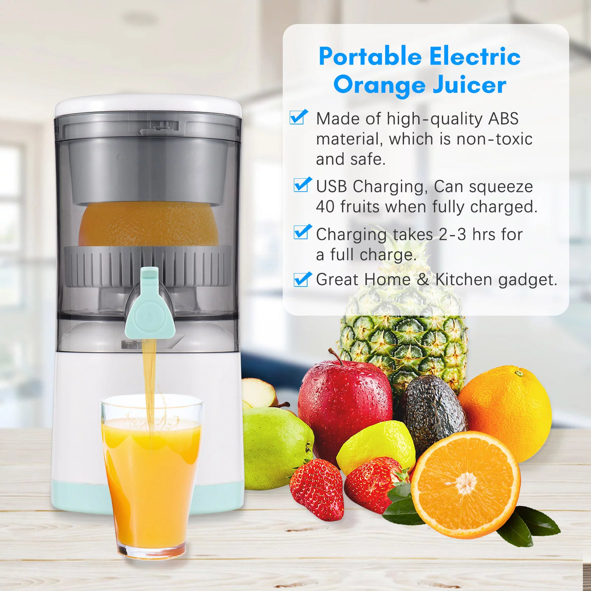 USB-Powered Electric Citrus Juicer P717