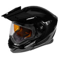 Solid Black Modular Snowmobile Helmet W6511