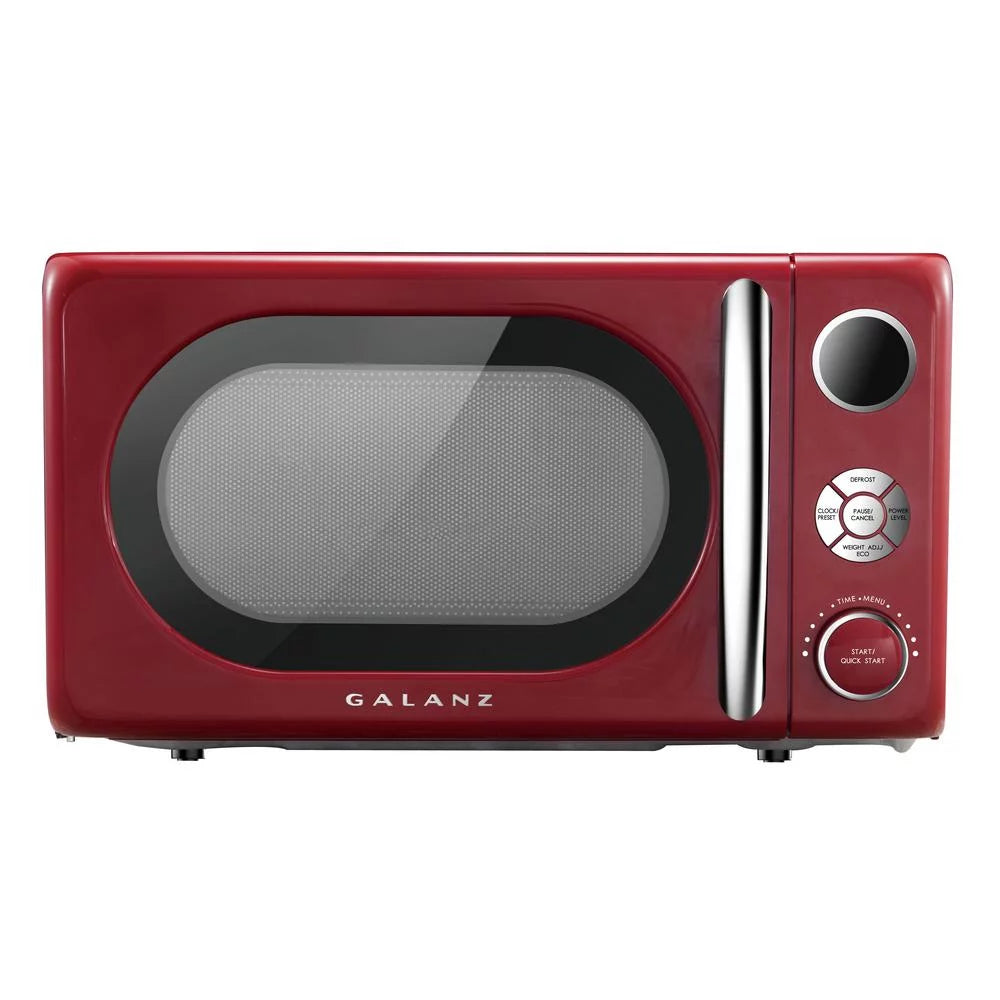0.7 Cu ft Retro Countertop Microwave Oven, 700 Watts, Blue D30446
