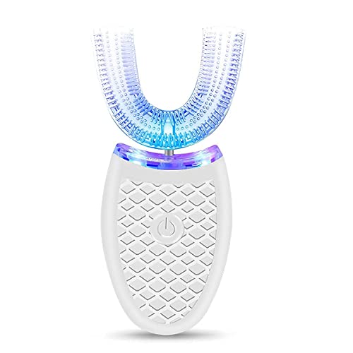 Ultrasonic Electric Toothbrush Adults, U Shaped 360° Cleaning Rechargeable IPX7 Waterproof F3599