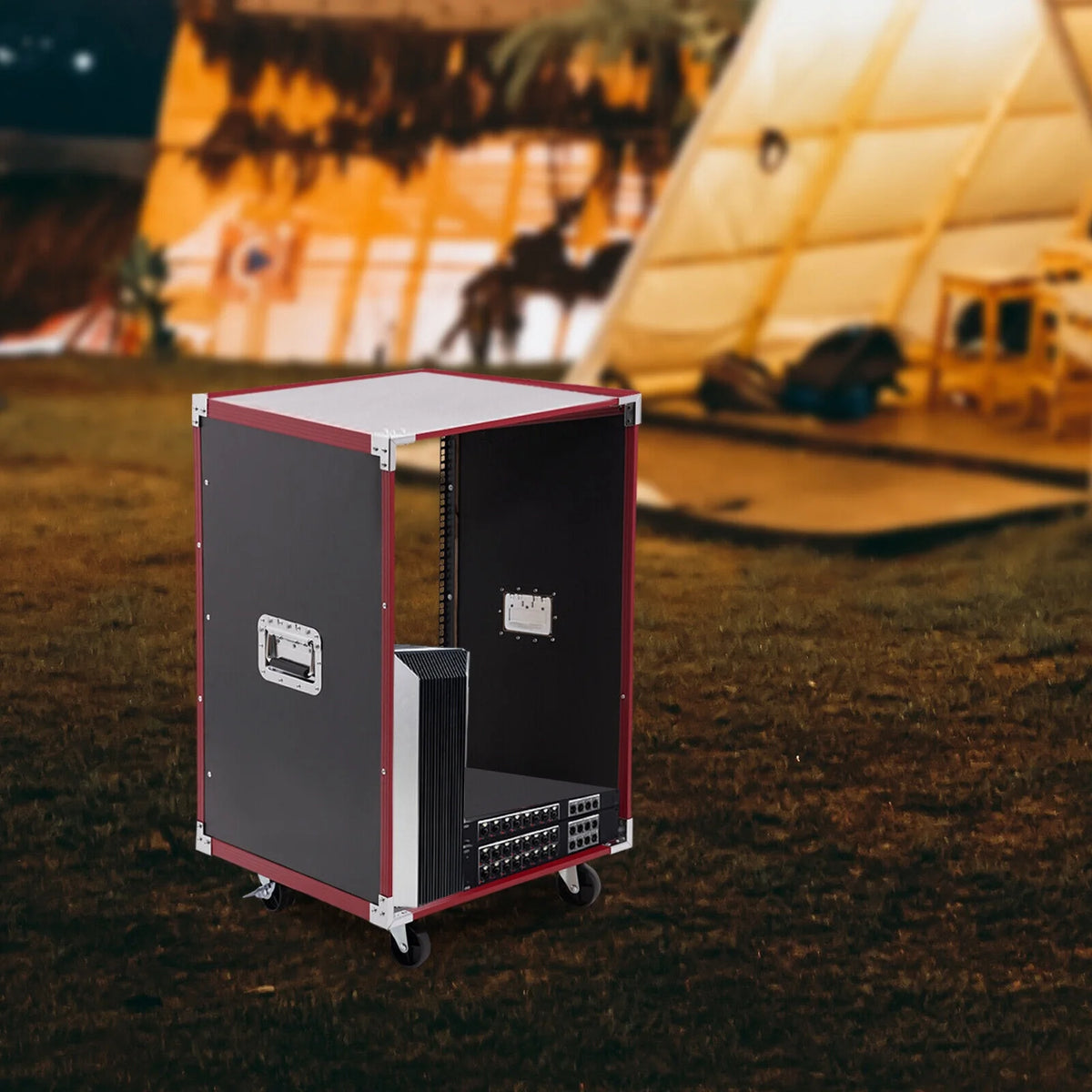 16U Network Server Cabinet with Wheels I741