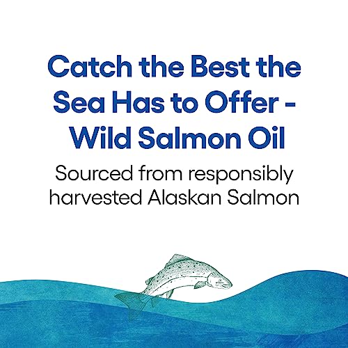 Wild Alaskan Salmon Oil Omega-3 EPA DHA Vitamin D 180 Count G738