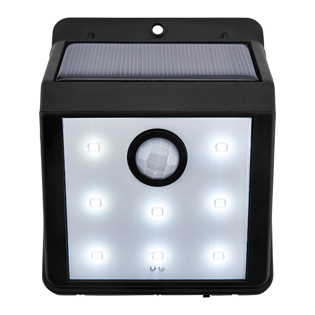 Black 115 Lumen Wall-Mount Solar Security Light K87929