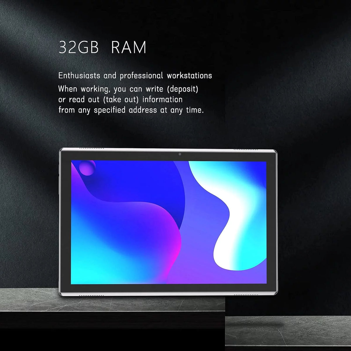 10.1 in HD Display 32GB ROM 2GB RAM 8MP Camera WiFi BT Tablet Z63184