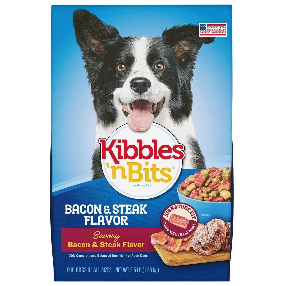 Bacon & Steak Dry Dog Food L17932
