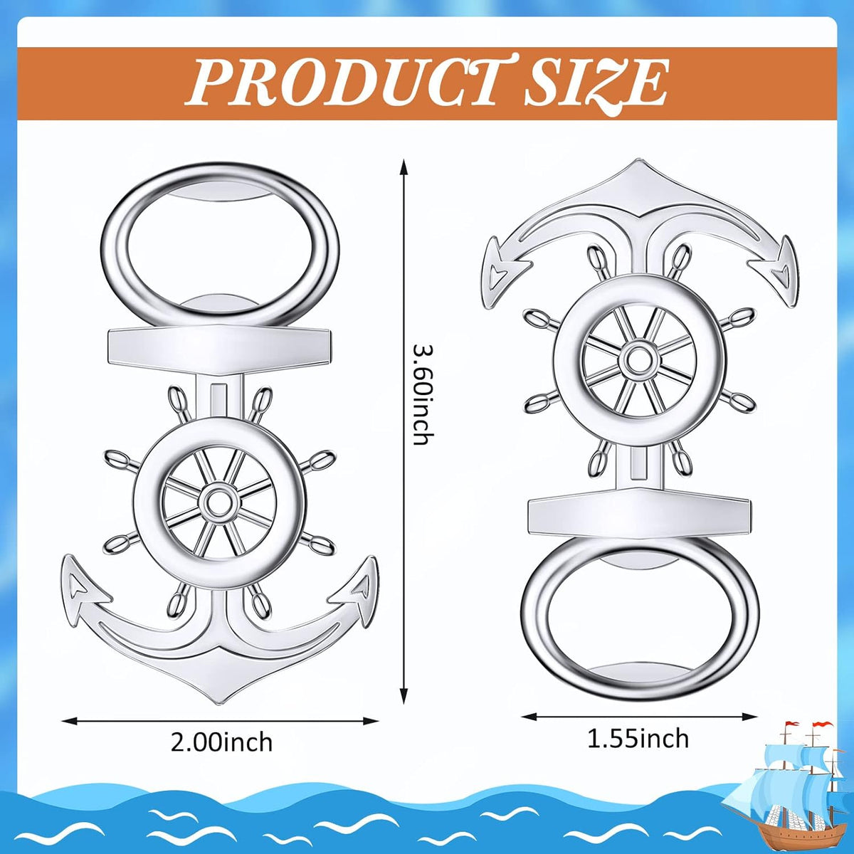 Nautical Anchor Bottle Opener T407533