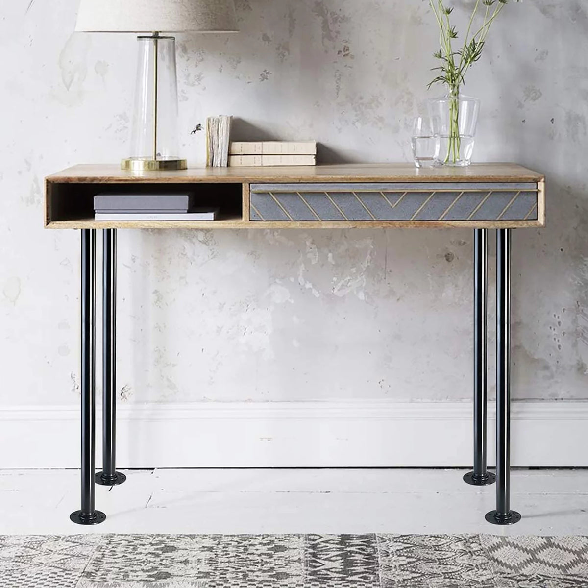 4 PCS 30" Adjustable Metal Desk Legs N1873