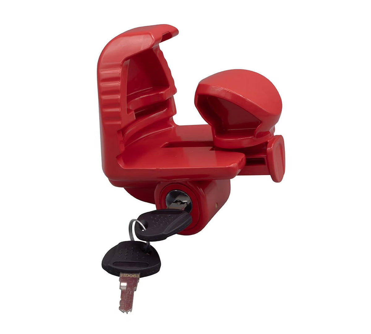 Red Steel Trailer Ball Hitch Lock C7127