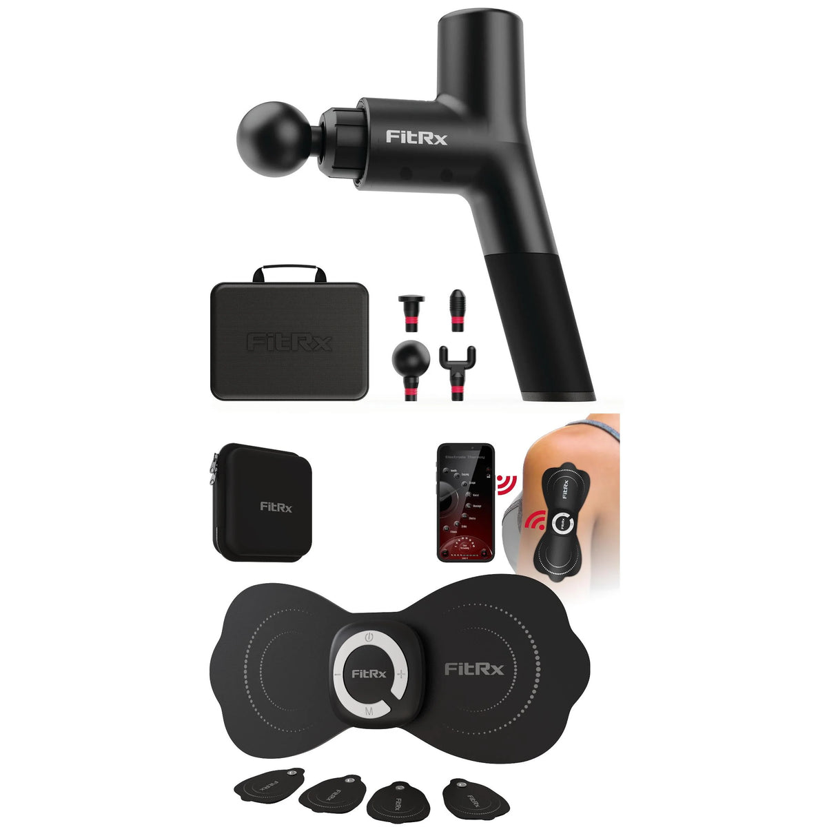 Handheld Deep Tissue Percussion Massager with TENS Unit W6626