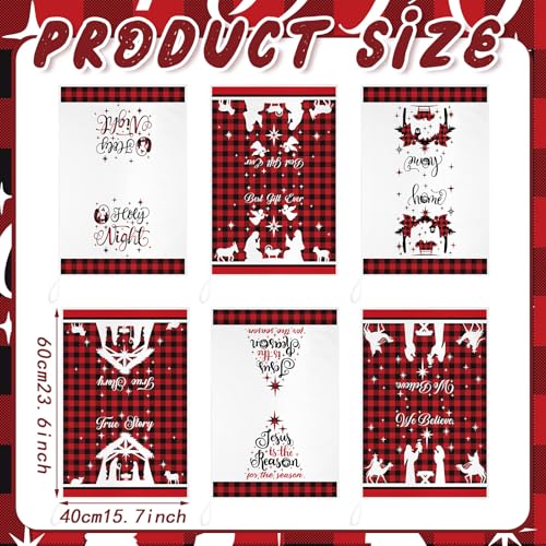 11 Pcs Christmas Kitchen Towels and Spoons Set W516298
