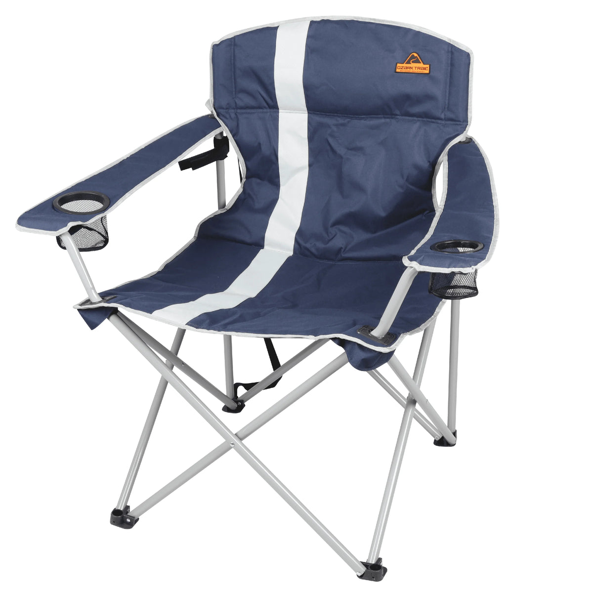 Big and Tall Chair with Cup Holders, Blue U6175