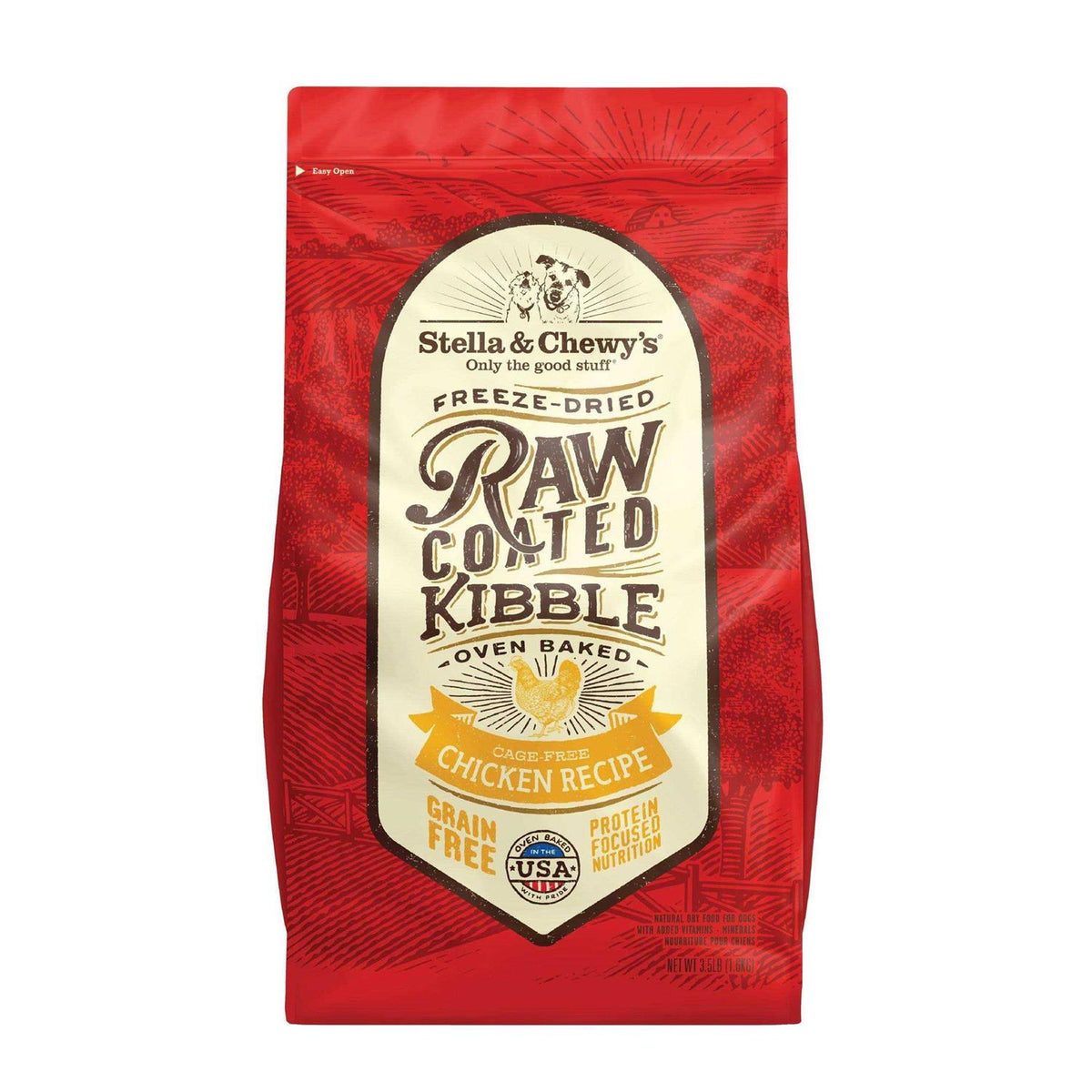 Raw Coated Kibble Dog Food E382