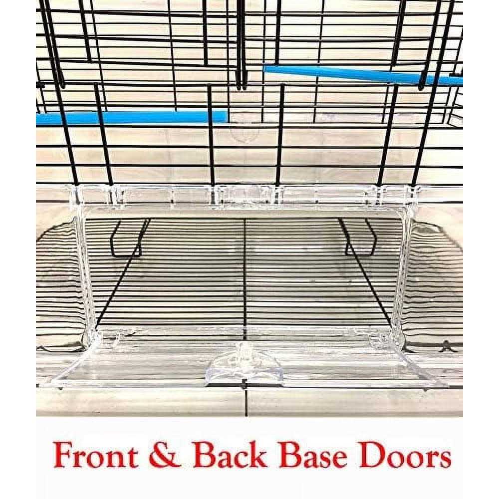 Large Flight Bird Cage with Detachable Clear Base W343