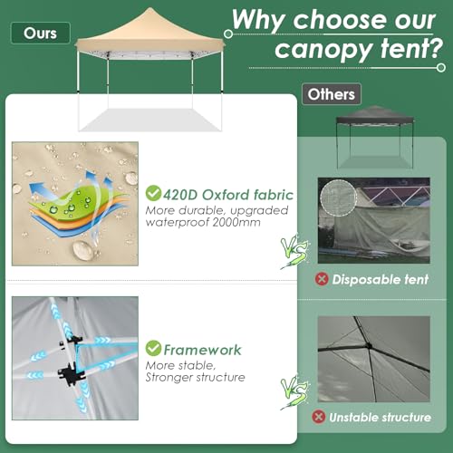 10x20 Pop Up Canopy Tent with 6 Sidewalls White W491213