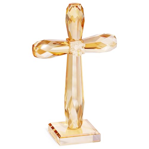 Crystal Standing Cross Decor M1395