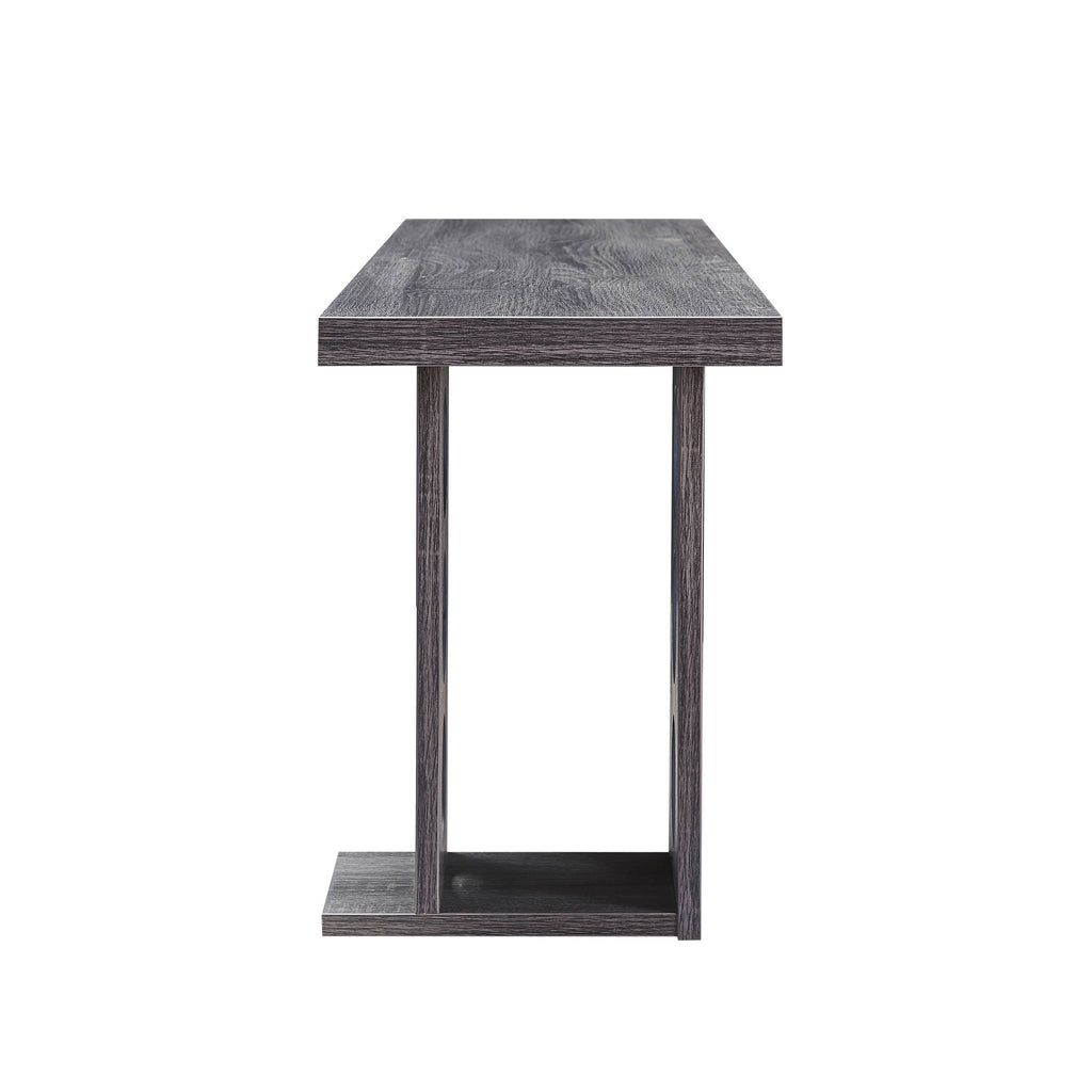 Distressed Grey Floating Wine Rack X1590