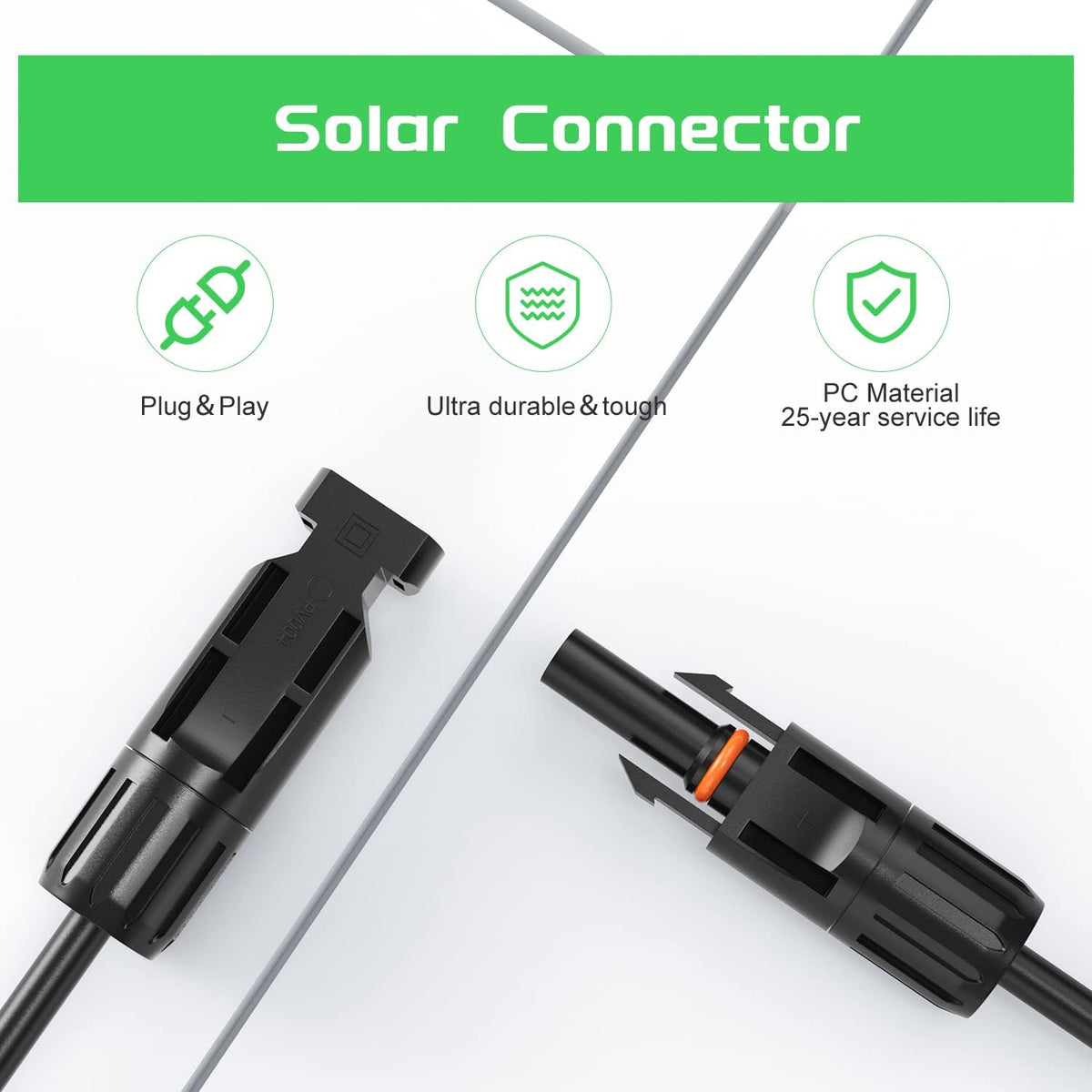 Solar Connectors Y-Branch Cable Pair Z515