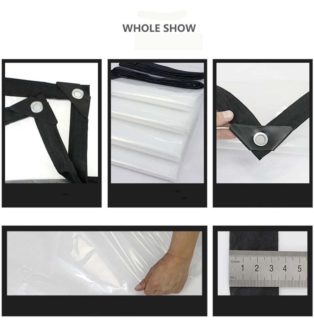 6 x 10 Waterproof Clear Tarp A936