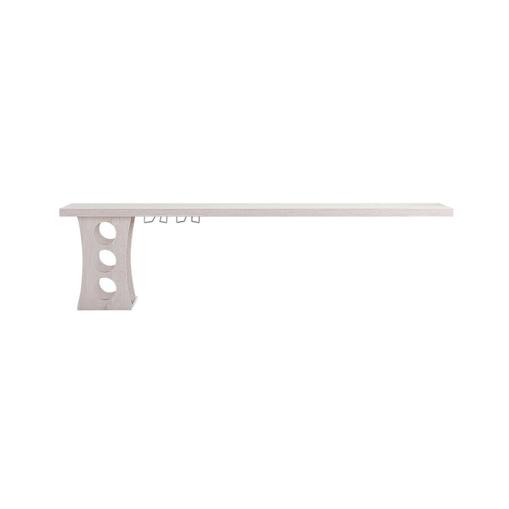 Distressed Grey Floating Wine Rack X1590