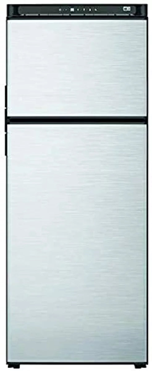 10 Cubic Feet 2 Door Refrigerator With Freezer, Black H997