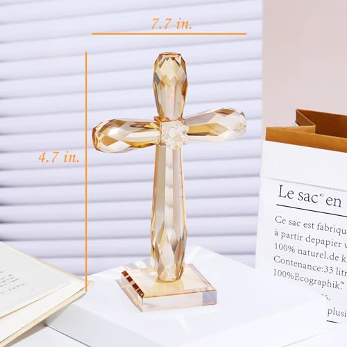 Crystal Standing Cross Decor M1395