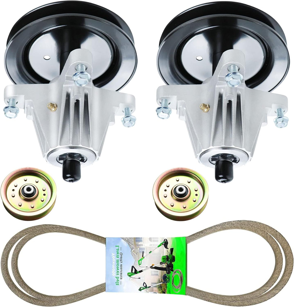 Rebuild Kit 2 Spindles 2 Pulleys 1 Belt L6043