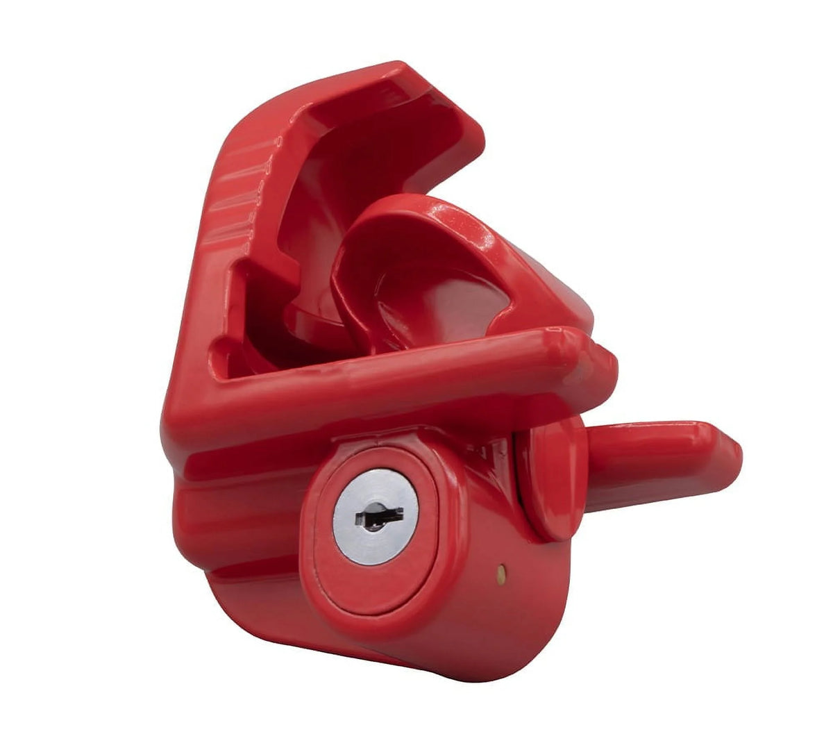 Red Steel Trailer Ball Hitch Lock C7127