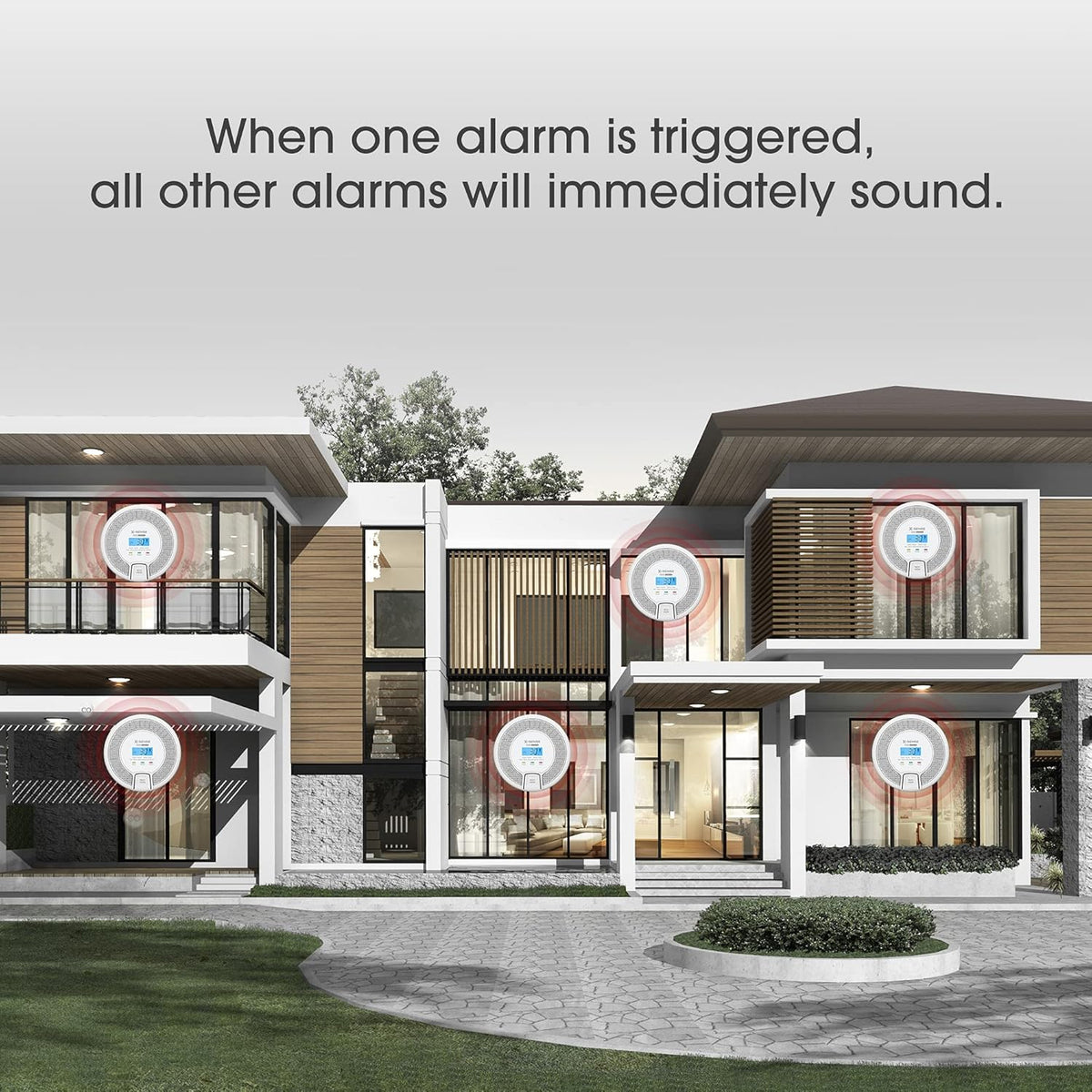 Wireless Interconnected Carbon Monoxide Detector, Pack of 2 U47243
