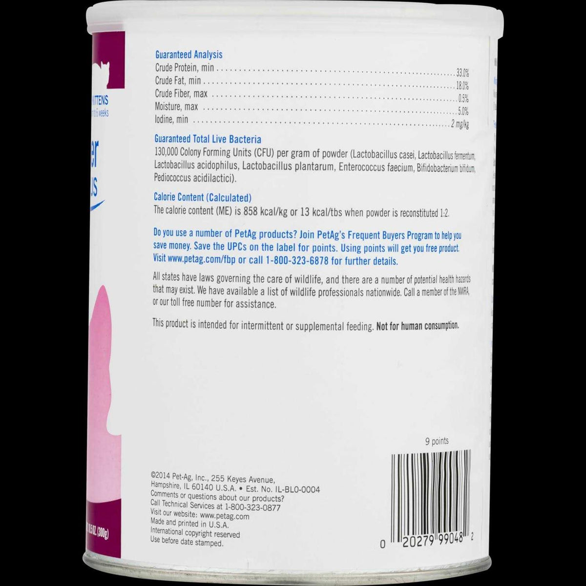 Milk Replacer for Kittens and Cats D256750